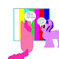 Pinkie Pie and the TV Rainbow