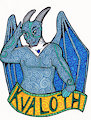 Stained Glass Style Bust Badge: Kvaloth