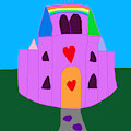 MLP Yu-Gi-Oh Card Art MLP Crystal Rainbow Castle