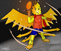 Phoenix as Fire Elemental Fighter