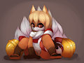 Nine tailed fox girl by Xyder
