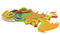 Turtle-Dragon Cuddle Pile by JazzTheTiger