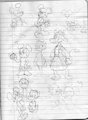 Delinquent Minnie AU (concept scribbles)  by IttBitt