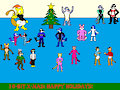 The sprites visit on Christmas