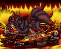 In Hell Cerberus Reigns - FlameInferno Commission by SugarCat