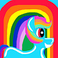 MLP Yu-Gi-Oh Card Art MLP Super Shiny Rainbow Dash