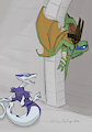 Turtle-Dragon Leo is a Creeeeep~! by JazzTheTiger