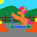 Scootaloo Parallel Parks (Redrawn)