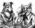A fox and a hound walk into a bar...