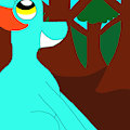 Bright Eyes in a Forest (Redrawn)