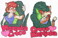 Coupled Up: Klepsydra <3 Croco [Commission Badges]