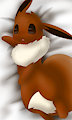 Eevee on the bed