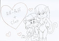 Cleo and Riff-raff out line by SonicMiku