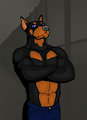 Dobes "Guard Dog" Gillis, muscle doberman superhero