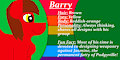 My OC Pony Barry Bio