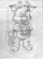 Hamburdeer Care Bear Cousin Sketch by Gato303