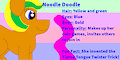 My OC Pony Noodle Doodle Bio
