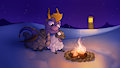 Spyro and the Sheep - Snow by MarsMiner