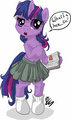 Twilight as a Blushing Schoolgirl by ButtercupSaiyan
