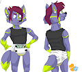 Throwback Thursday: DiaperedGlowWolf Commission ( diaper ) by Friar