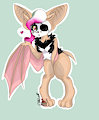 Candy skull bat