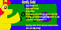 My OC Pony Goofy Gold Bio