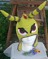 Crochet Dragon hat by RandomTwilight