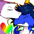 Sergal Forehead Kisses by pixelyte