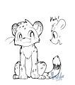 Doodle kitty by whiteleo