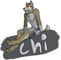 Chi wolf badge (comm) by alarictanuki
