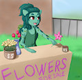 Basi`s Flower Stall by ManicMoon