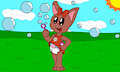 Amy Playing Bubbles