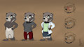 [COMM] Zootopia, Lusk the Tanuki - Character Sheet by bullpoopsniperrifle