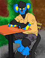 Andrew The Luxray - Commission by RustyTheHusky