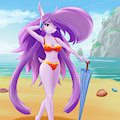 Lilac, Paradise beach girl.