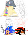 Sonic Sketches by Rainincoins