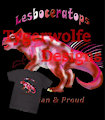 [Products] Pride Dinosaurs #2: Lesboceratops Lesbian Pride by DarkwolfUntamed