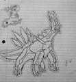 Pokemon Drawings - Dialga by JoshuaBlueMacaw