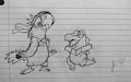 Pokemon Drawings - Totodile by JoshuaBlueMacaw