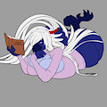 Commission - Haker342 - Claire Reading by StrawberryCucumber
