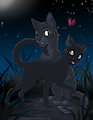 Warrior Cats - Gray Wing & Slate by RukiFox