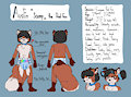 Happy Campers character sheet - Austin by ChocolateKitsune