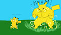 Power Packing Pikachu by Tyr