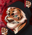 Jigsaw Tiger - Drawn By PandaDox  by DreamAndNightmare
