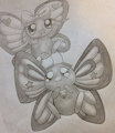 Pair of Flying Butterfree by FuzzyTube