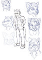 Wolf Character Design Roughs