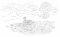 Swirl-art lake (practice)