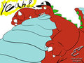 random fat gator by silverdragon