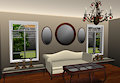 3D Living Room 3