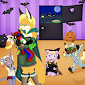 Jen's Halloween Daycare by GraceTheGoldenFurred